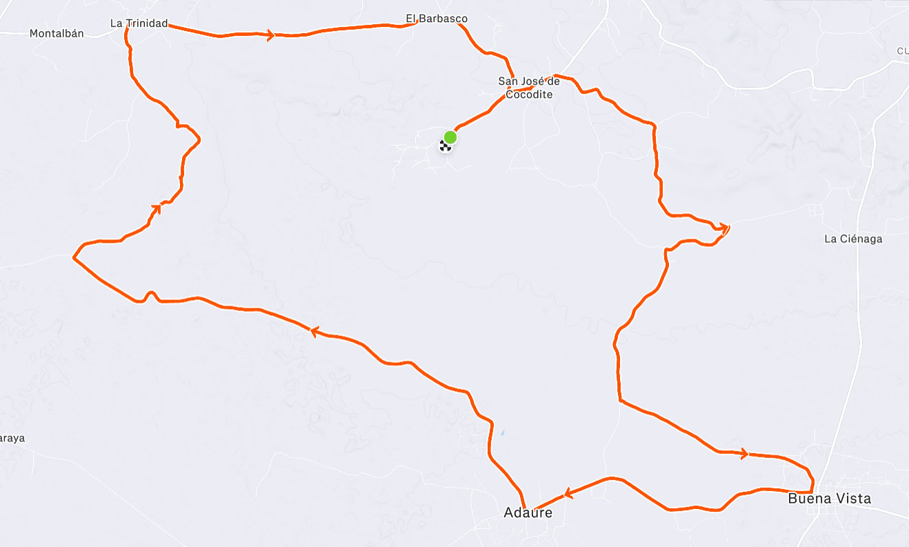 Mapa del recorrido Cocodite Night Trail 2026